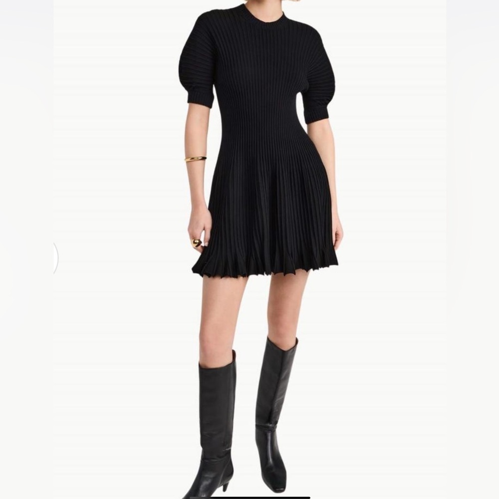 ULLA JOHNSON talie mini dress in noir Sz S